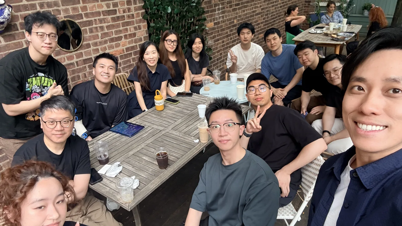 纽约 PM × AI 聚会的合影 · group photo from a New York PM × AI meetup